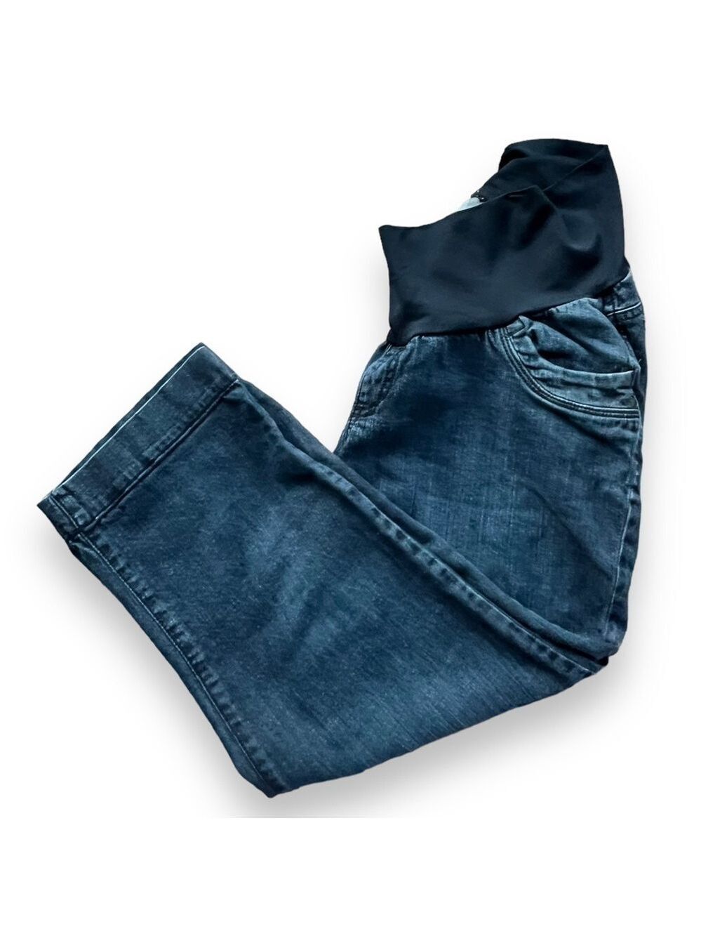 MOTHERHOOD Maternity Cropped Denim Jeans Size Large
